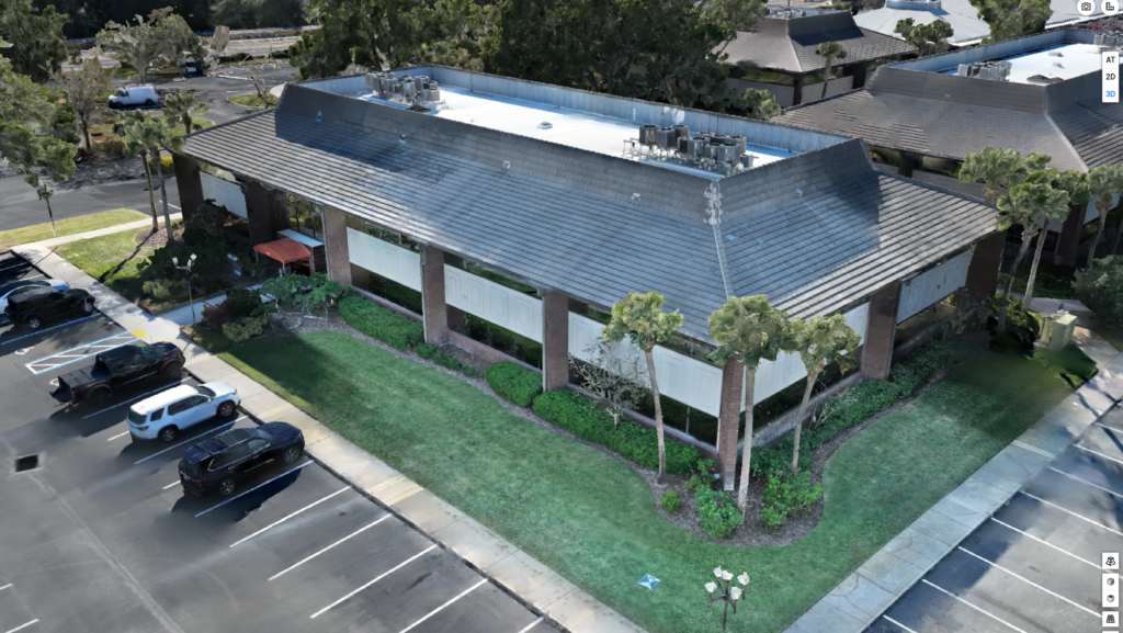 Photogrammetry-based 3D model created from aerial drone imagery