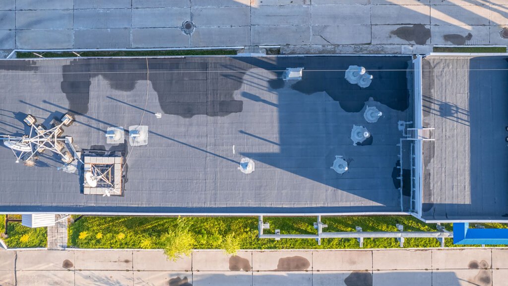 aerial inspection commercial rooftop 16x9
