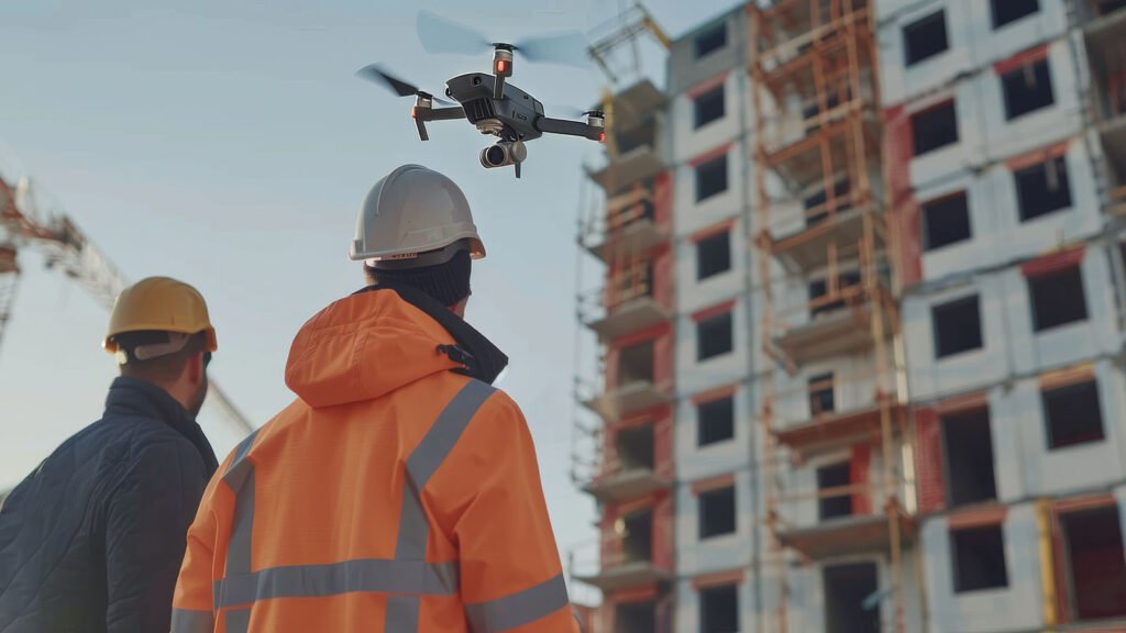 commercial drone services construction site